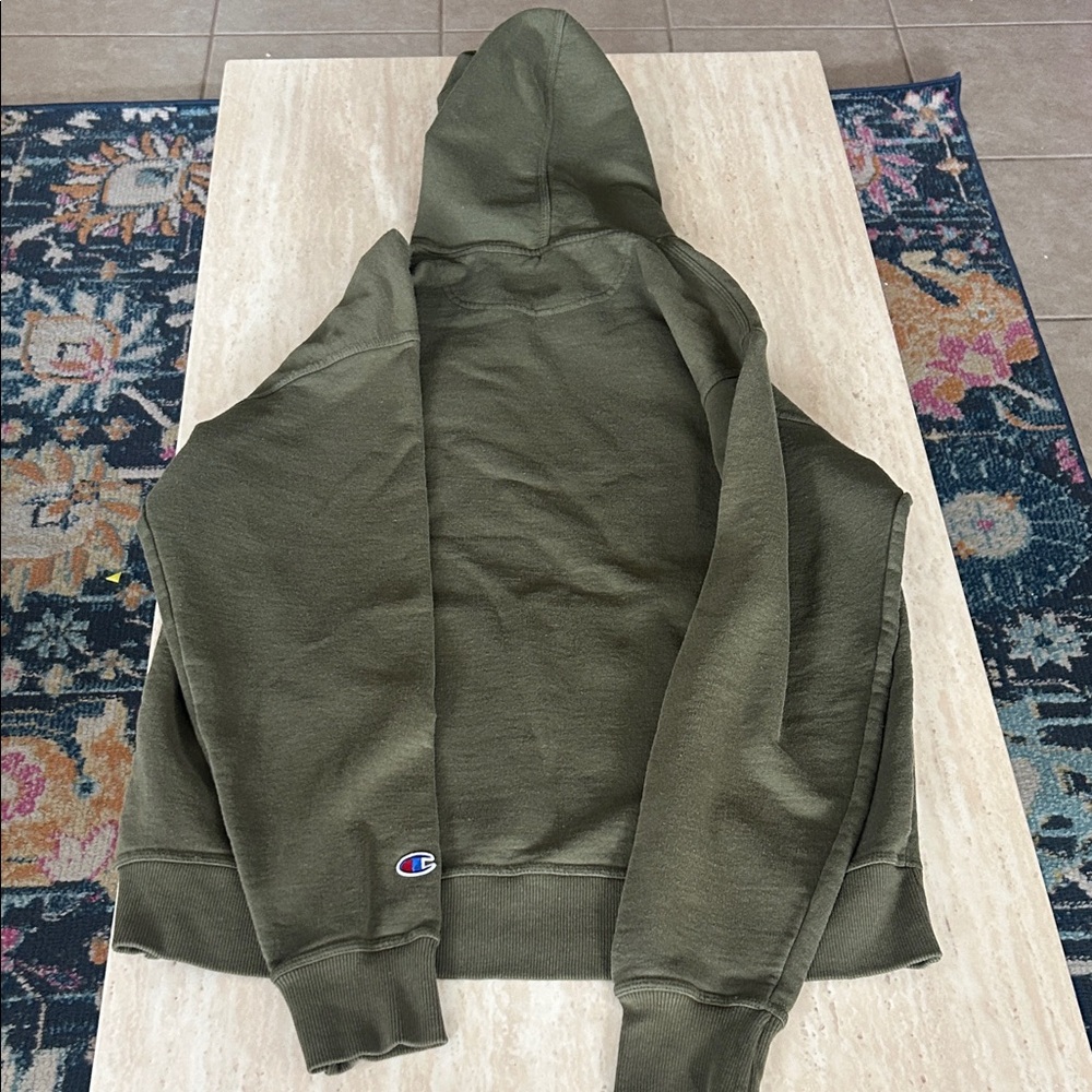Champion Men's Forest Green Hoodie - Picture 6 of 7